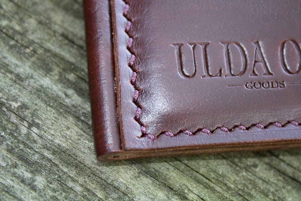 Quiet Curve Card Holder- Horween #8