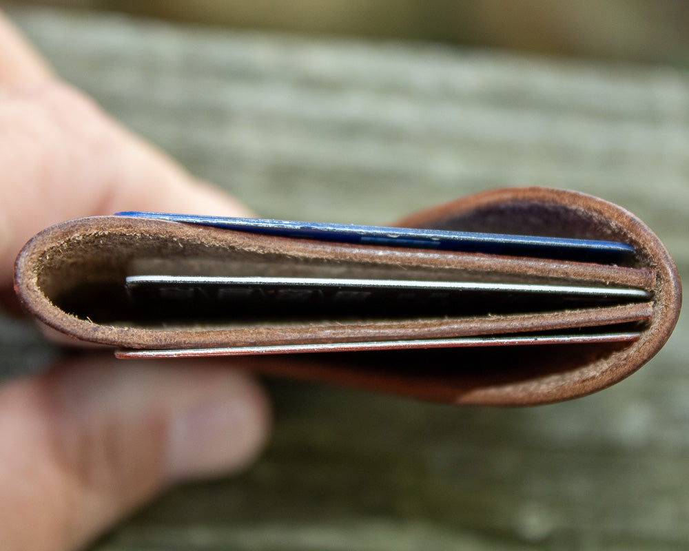 Quiet Curve Card Holder- Horween #8